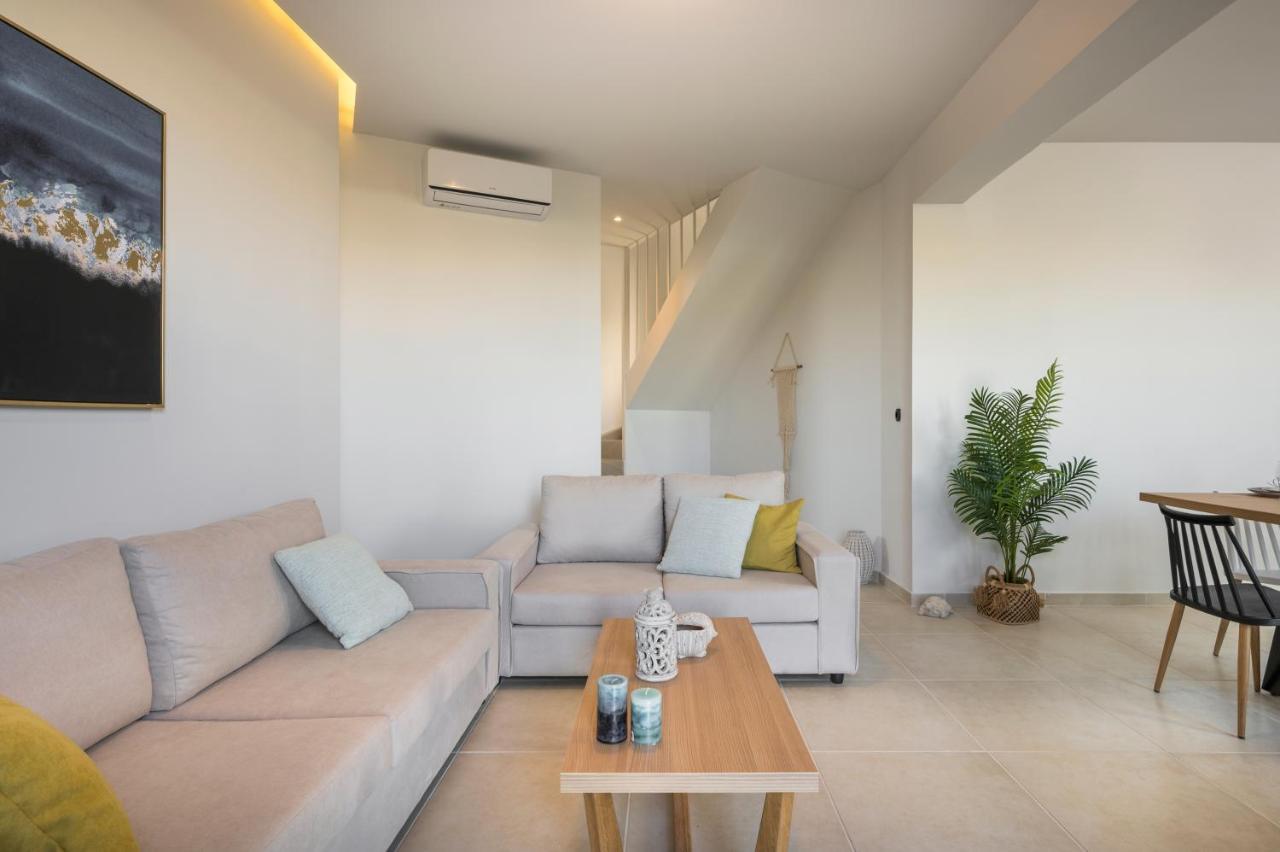 Aegean Breeze Luxury Apartments Next To The Sea Maleme Eksteriør bilde