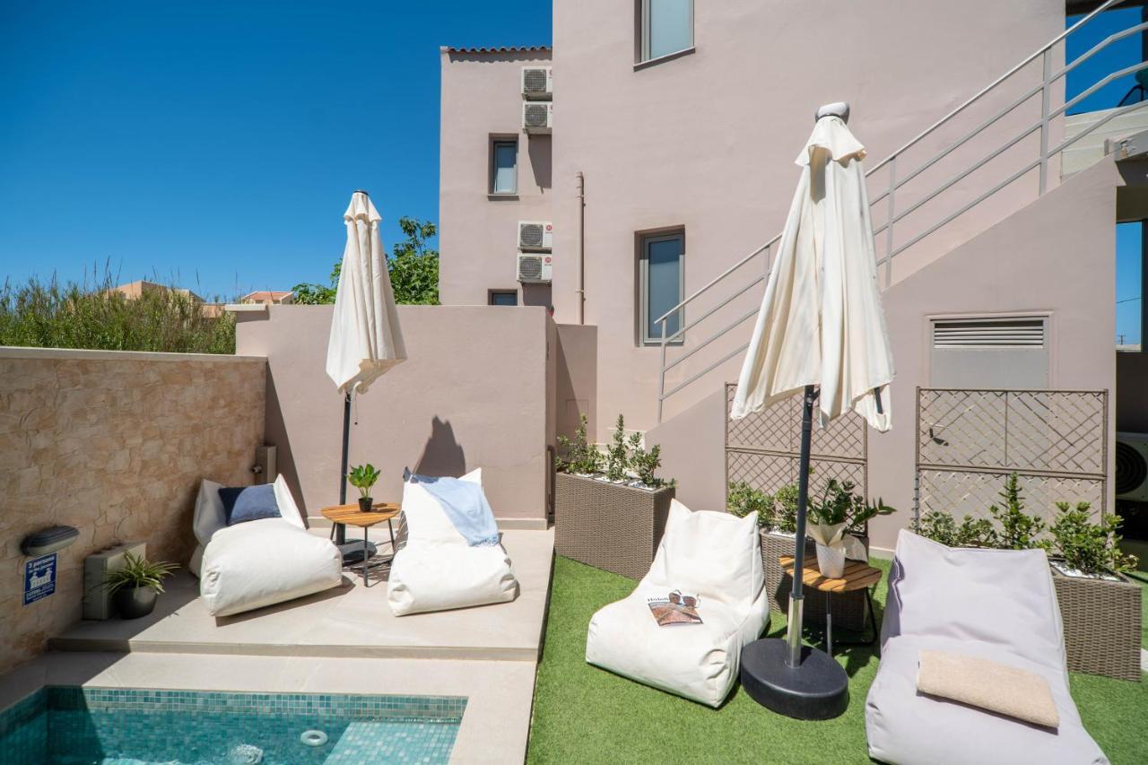 Aegean Breeze Luxury Apartments Next To The Sea Maleme Eksteriør bilde